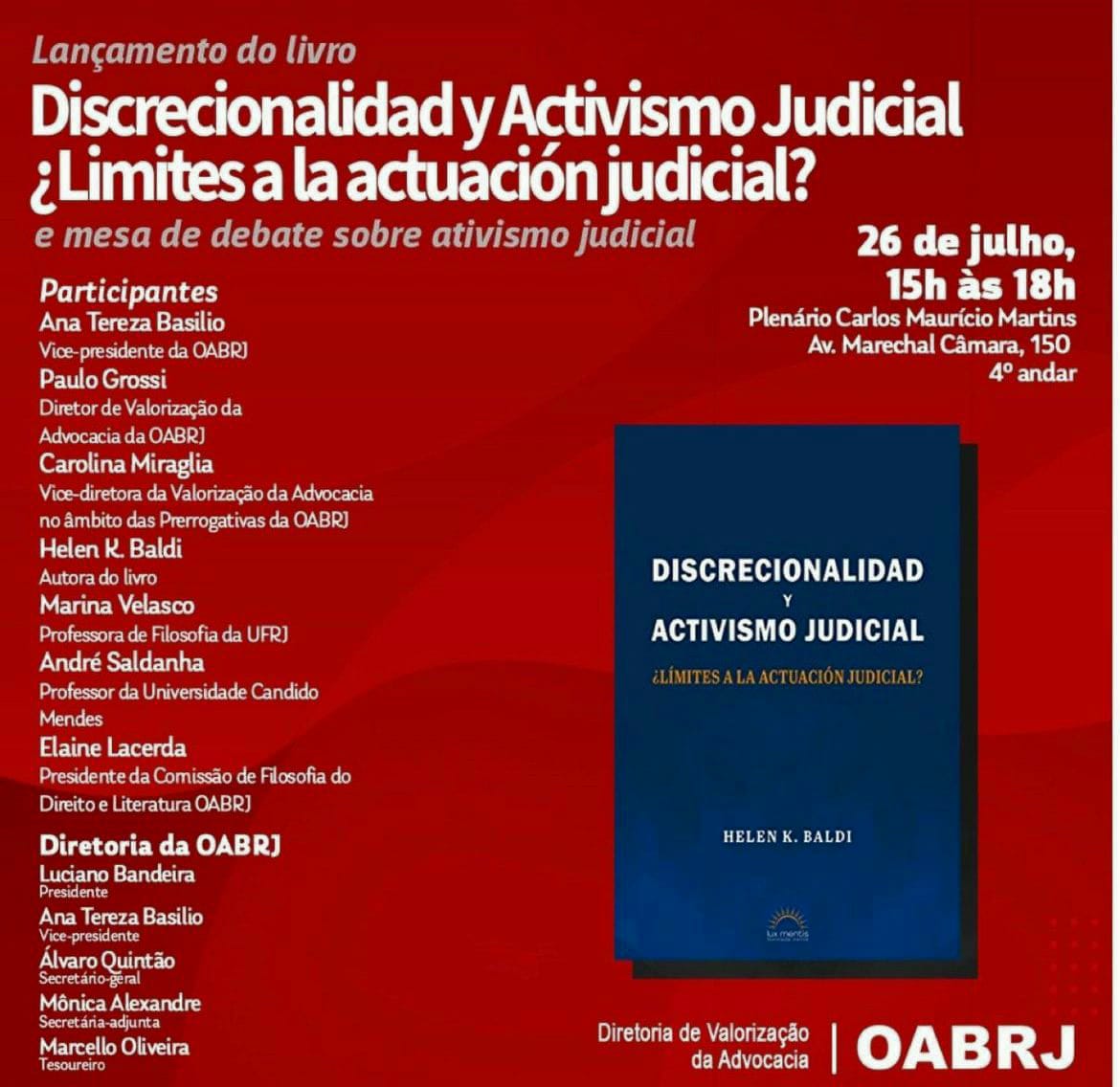 Livro Sobre Ativismo Judicial Bsb Flash