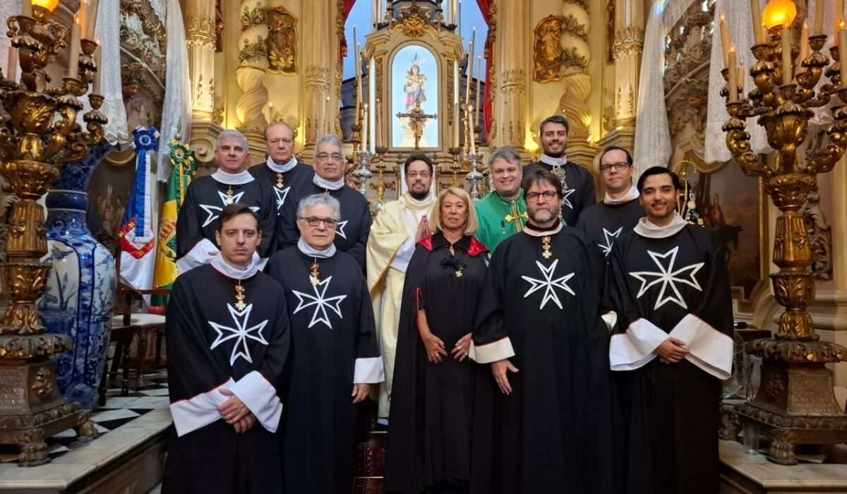 Celebração de São João Batista na igrejinha da Lapa dos Mercadores Rio de janeiro