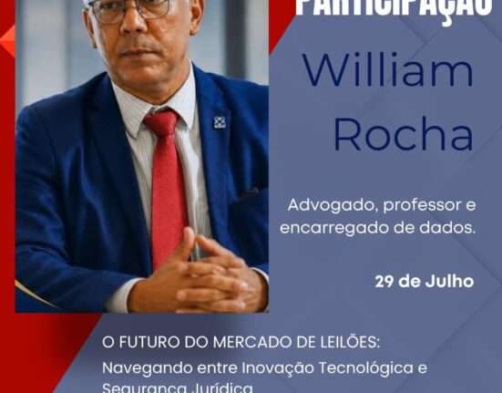 William Rocha participa de palestra sobre o mercado de Leilões Colunismo Social