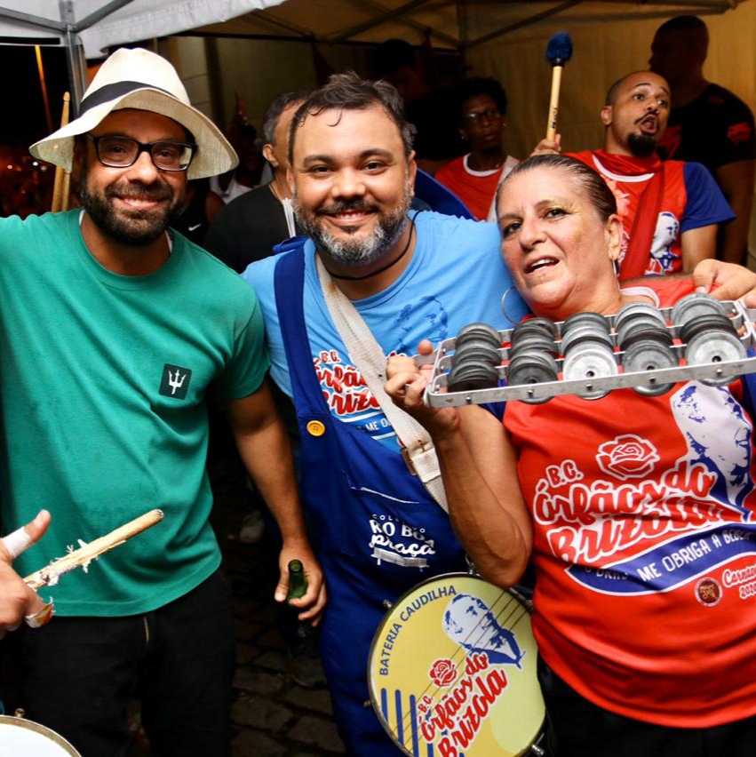 Brizola Neto com Everton Gomes e Ivanna Groff