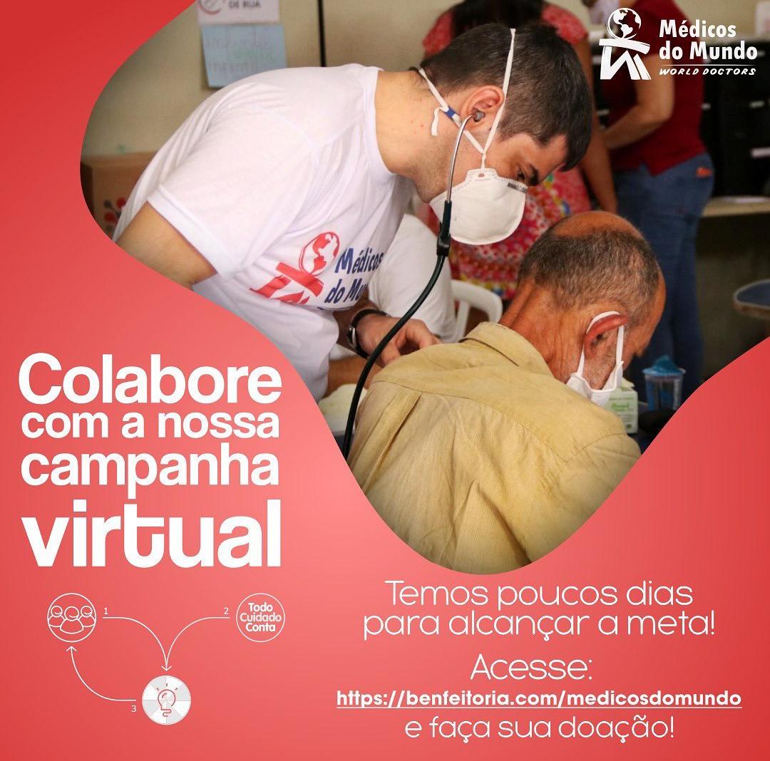 ONG Médicos do Mundo faz campanha virtual para manter o atendimento a pessoas em situação de rua