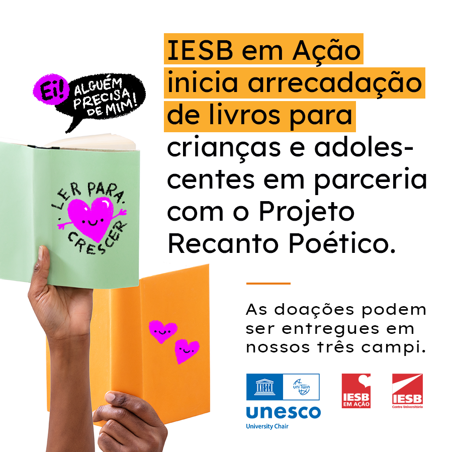 IESB em Ação promove campanhas para arrecadar agasalhos e livros