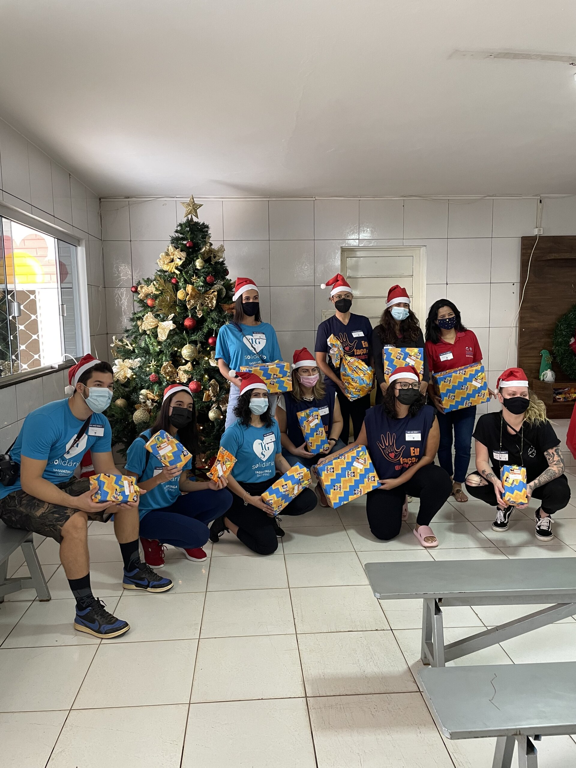 Manhã de natal solidária o Instituto Bancorbrás