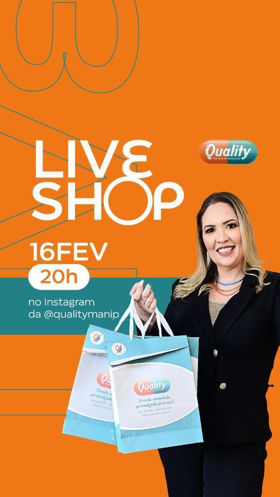 Farmácia de Manipulação promoverá mais uma Live Shop Quality