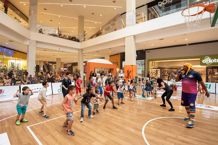 Estação do Basquete agita JK Shopping Eventos