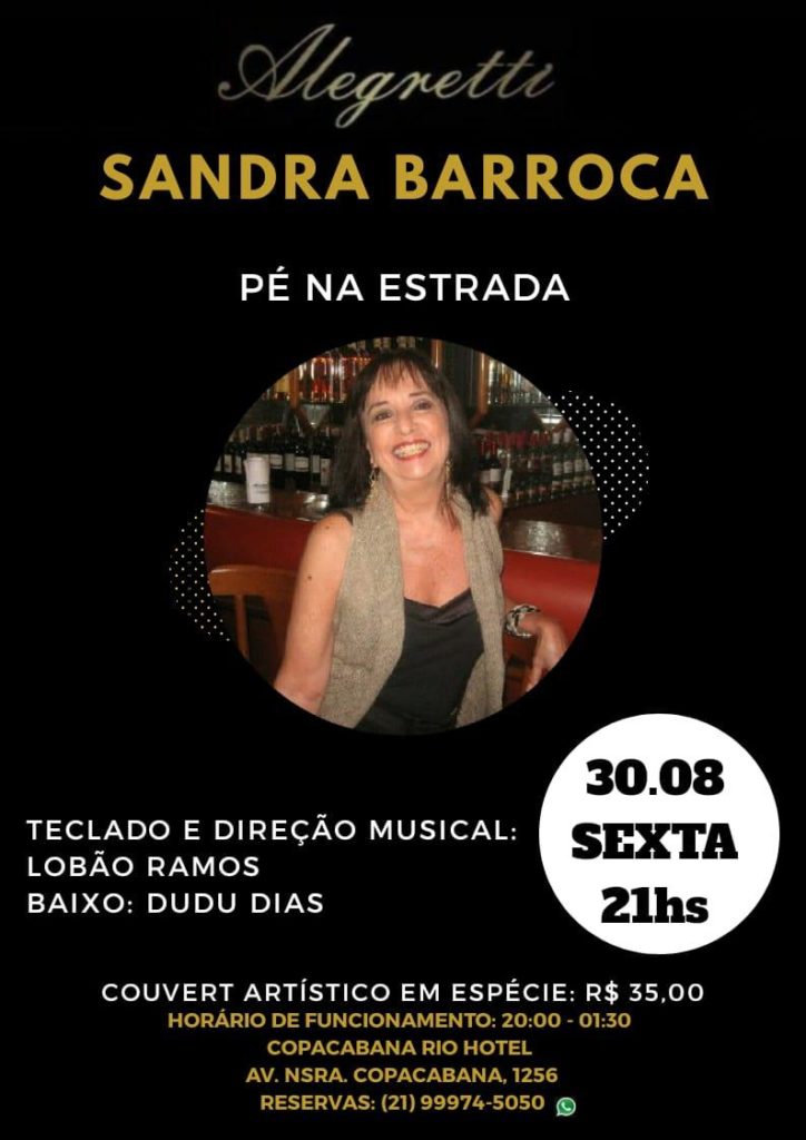 Susana Madruga recebe Tom da Bahia e outros músicos no Alegretti Rio de janeiro