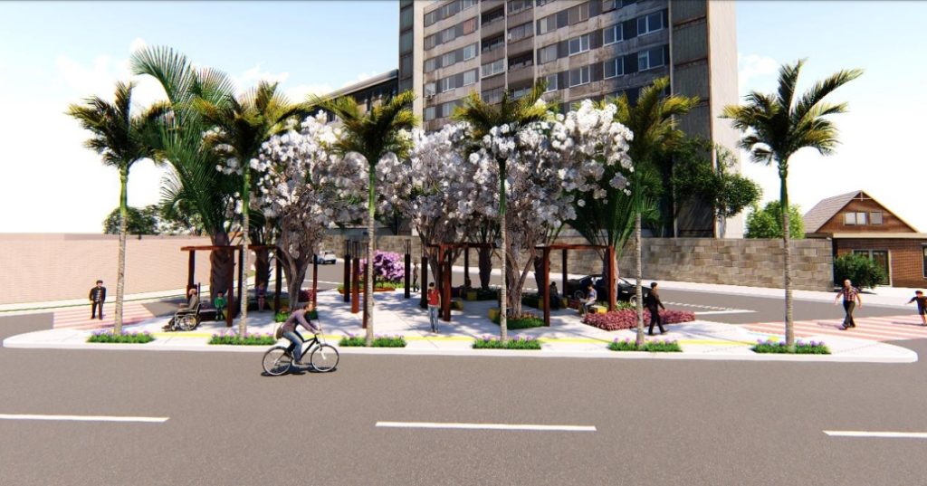 Ilha de trânsito será transformada em praça no Setor Marista Pública