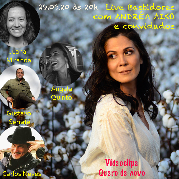 Cantora Andréa Aiko lança videoclipe e canção Quero de Novo em live Música