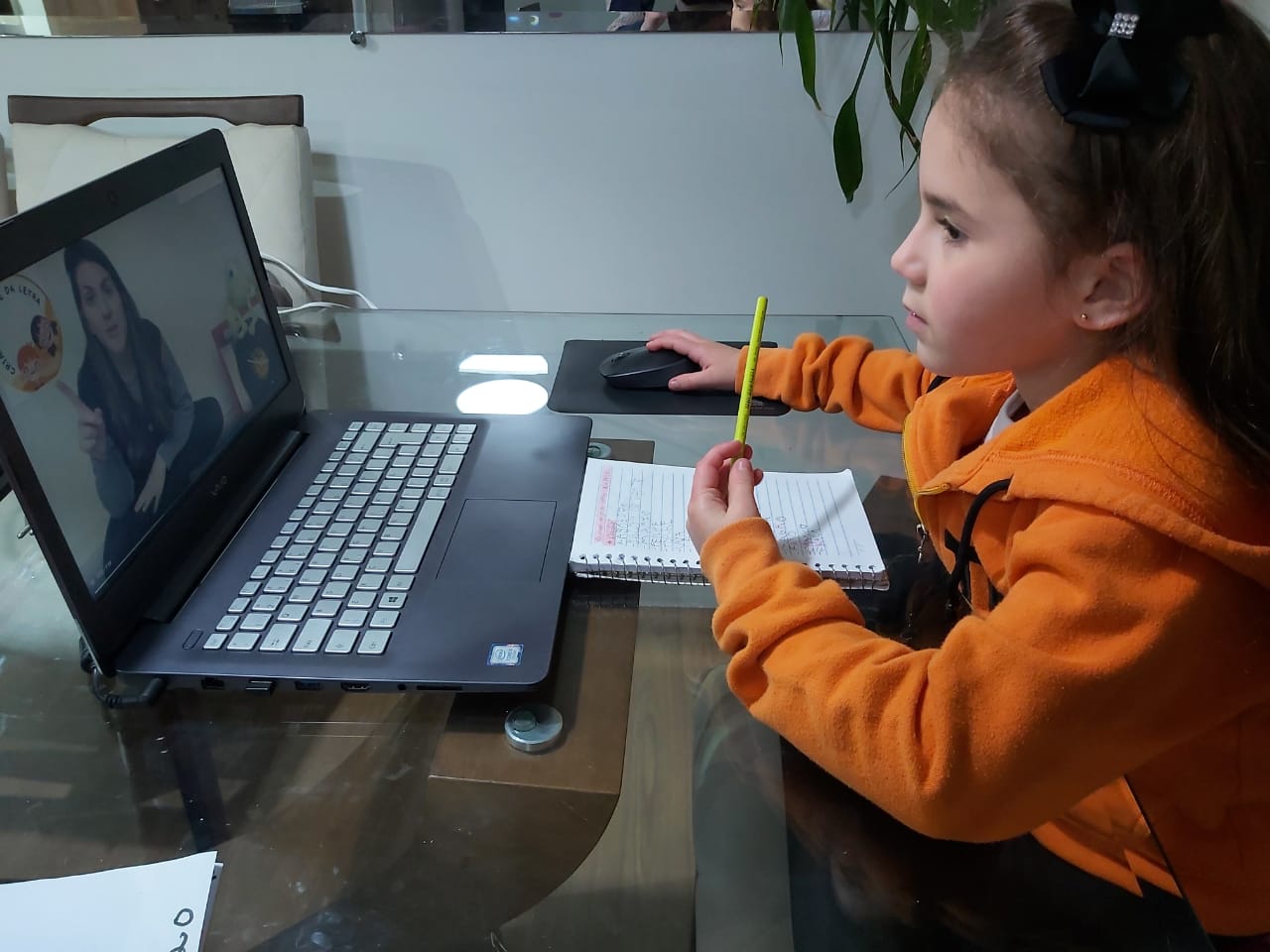 Saudades da avó inspira criança a aprender a ler e escrever durante a pandemia