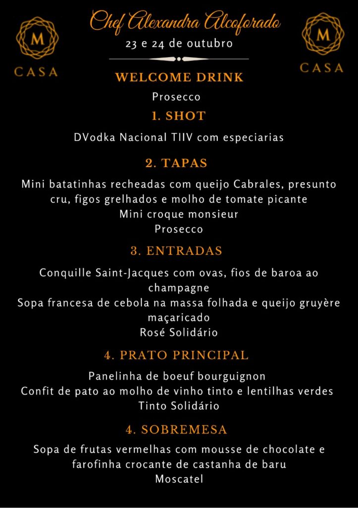 Alexandra Alcoforado é a chef convidada da Casa Mangiare 