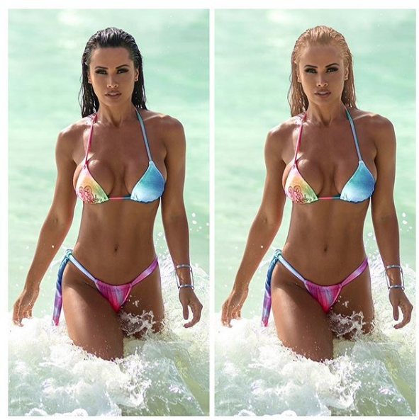 Fernanda D´avila posta fotos na versão loira e morena e fãs vão à loucura Colunismo Social