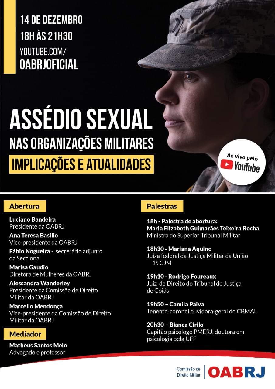 O Assédio Sexual nas organizações militares.
