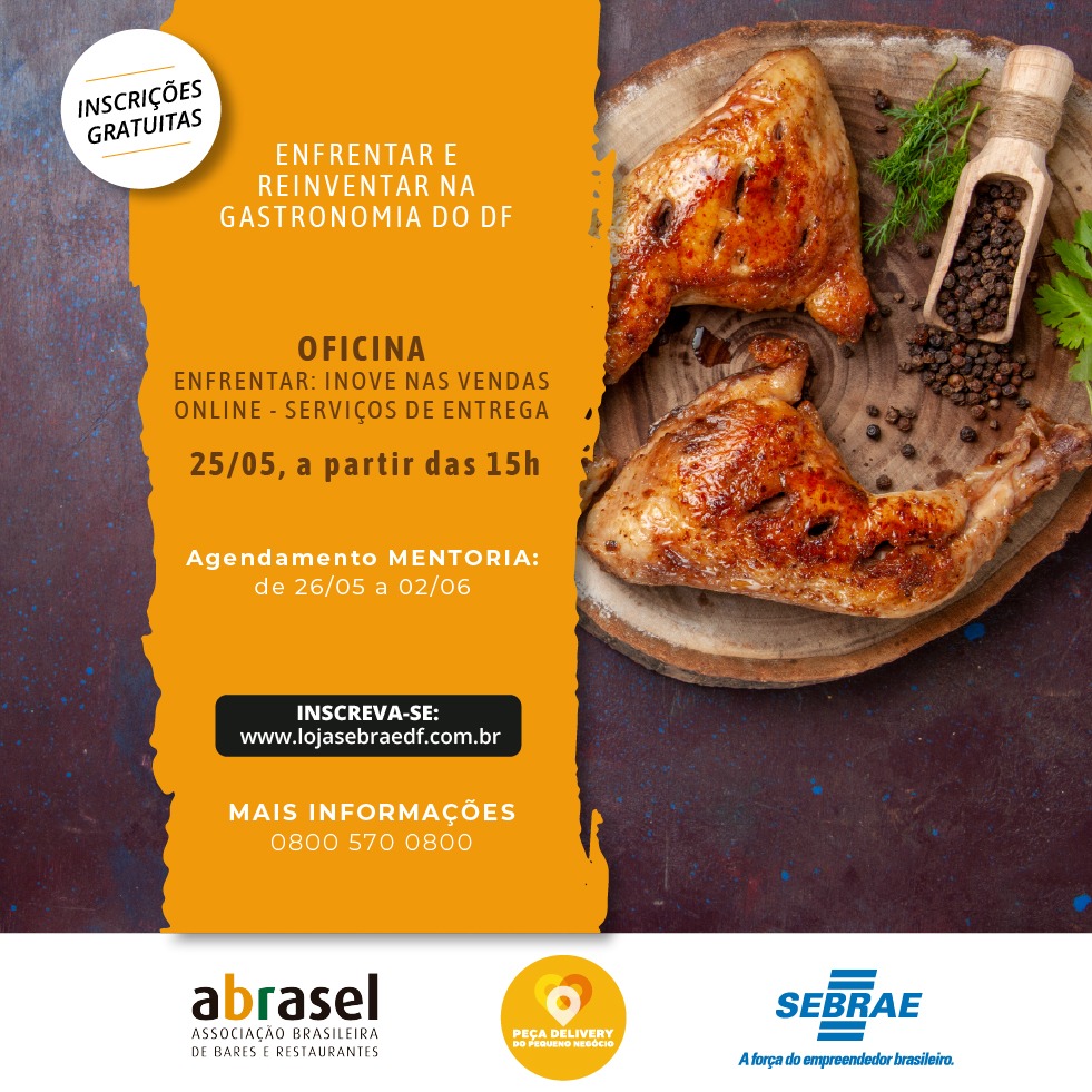 Sebrae e Abrasel-DF promovem oficinas gratuitas de culináriacu Gastronomia
