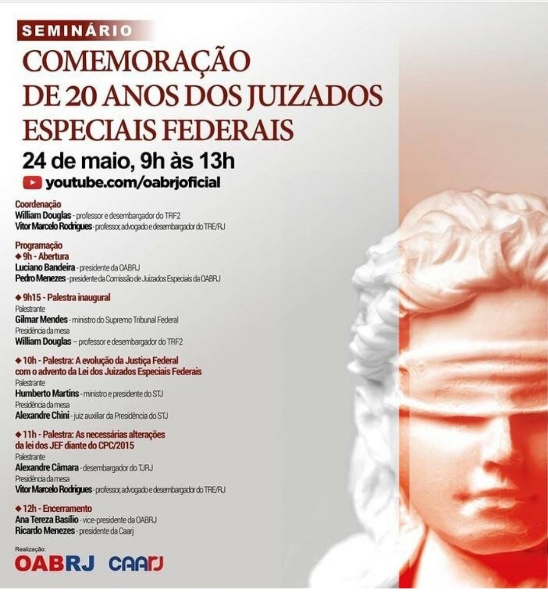 Comemoração de 20 anos dos juizados especiais federais