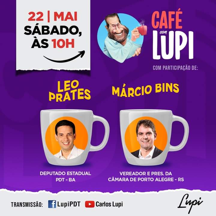 Eleições de 2022 é o tema do Café com Lupi deste sábado
