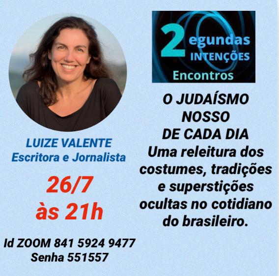 Luize Valente | Live sobre o Judaísmo
