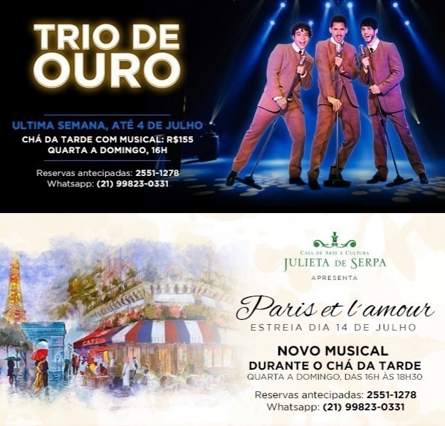 Chá Musical Trio de Ouro