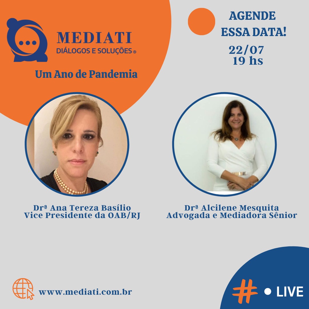 Mediati promove live sobre mais de um ano de pandemia