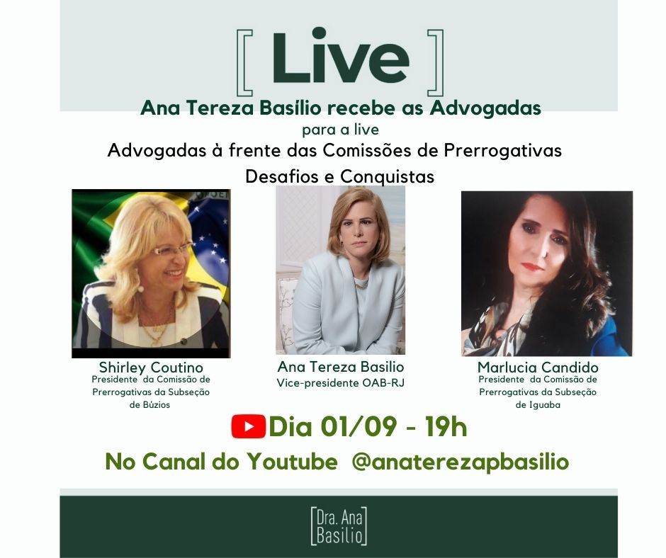Advogadas nas Comissões de Prerrogativas com Ana Tereza Basílio