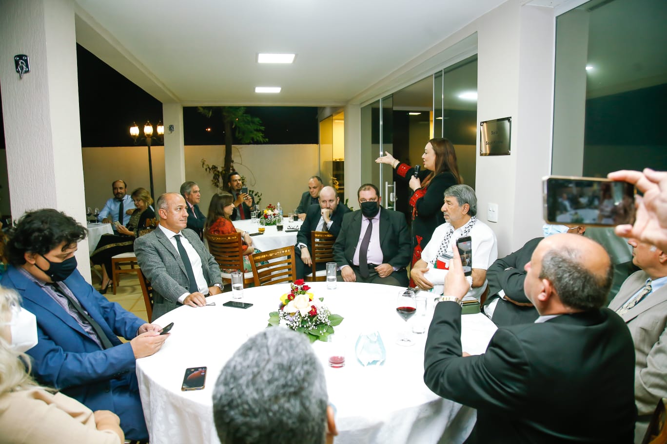 Embaixador da Palestina oferece jantar para a Abrajinter Internacional