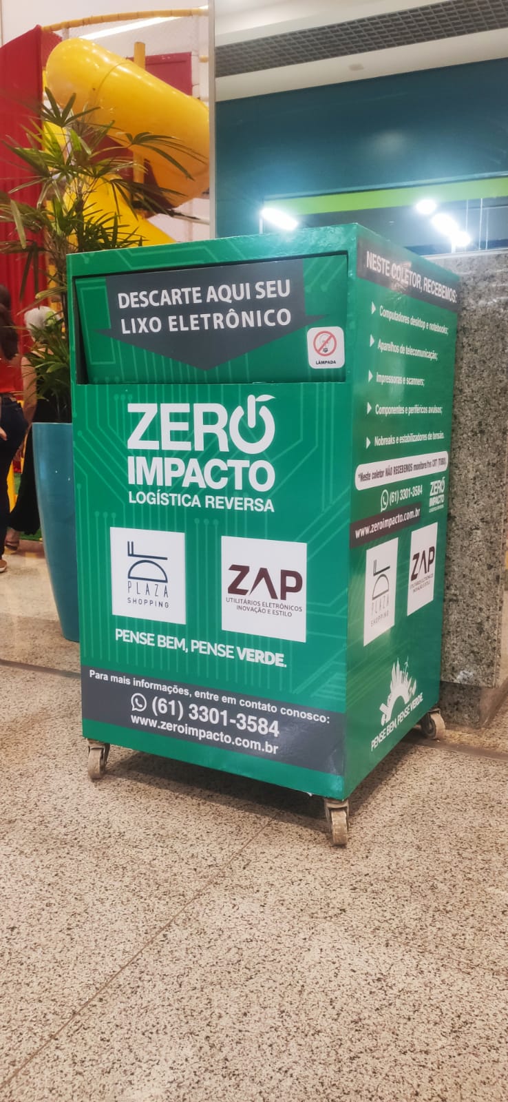 DF Plaza Shopping tem ecoponto para descarte de lixo eletroeletrônico
