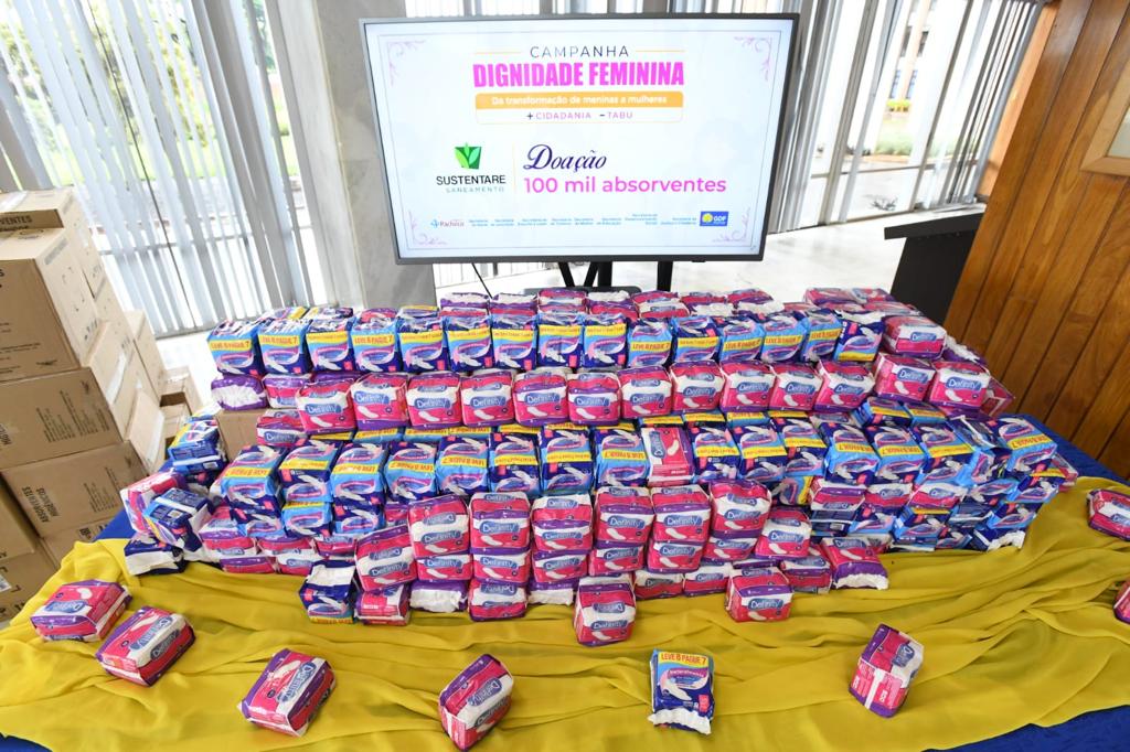 Dignidade Feminina: GDF arrecada 150 mil itens de higiene no primeiro mês de campanha