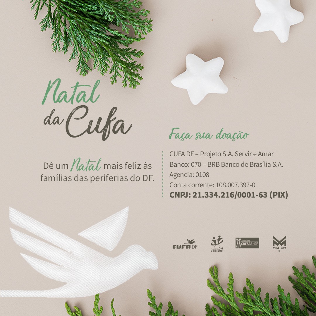 CUFA-DF promove campanha de Natal