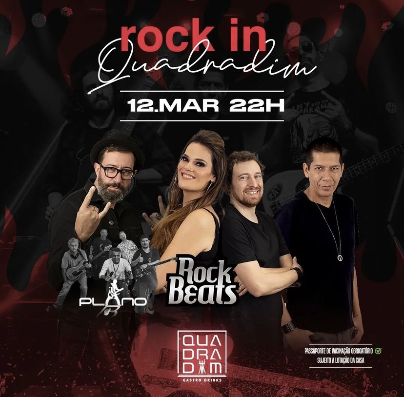 Banda Rock Beats está de volta à Brasília com show presencial no próximo sábado (12/03), no Quadradim