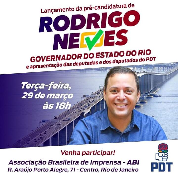 PDT lança Rodrigo Neves