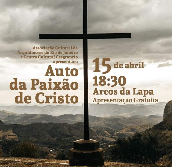 Atores da Fundação Cesgranrio na Paixão de Cristo Rio de janeiro