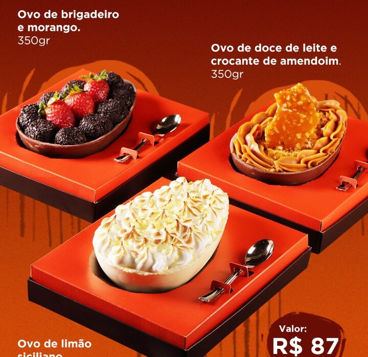 Cardápio e Ovos de Páscoa na Julieta de Serpa Gastronomia