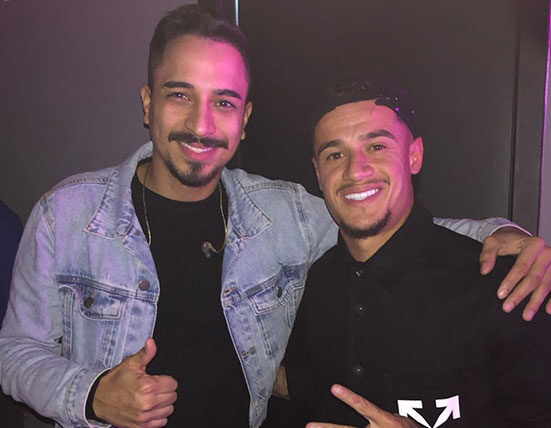 Cantor Rick Lamônica recebe famosos e atletas 'Philippe Coutinho' e 'Jojo Todinho Música