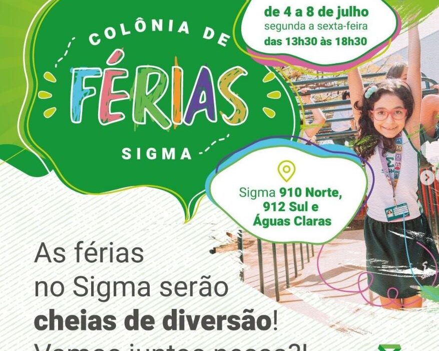 Colégio Sigma promove colônia de férias em julho Notícias