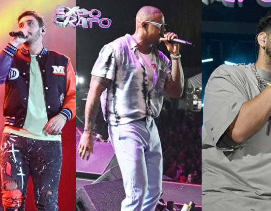 Diego Facó, Leo Santana e Dilsinho na abertura Expocrato2022 Música