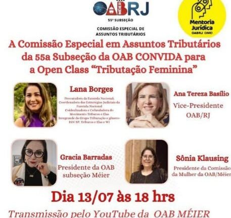 Tributação Feminina Colunismo Social