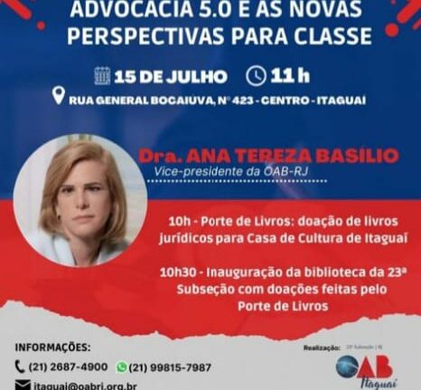 Porte de livros e palestra Colunismo Social