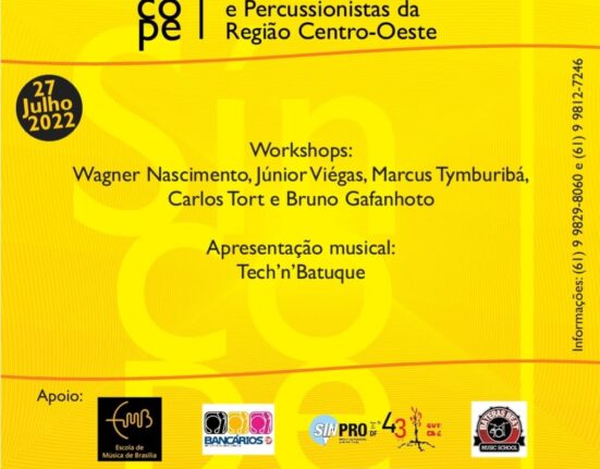 Brasília recebe 1° Simpósio de Bateristas e Percussionistas da Região Centro-Oeste Colunismo Social