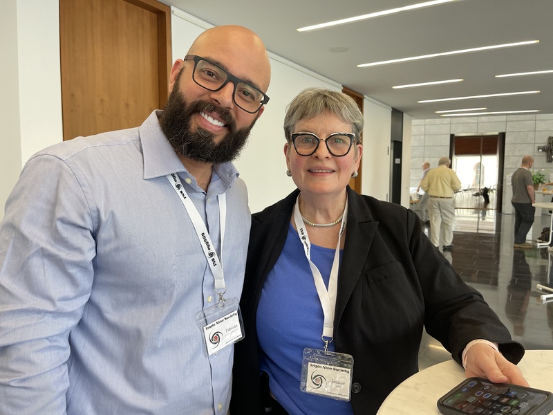 Fabiano de Abreu com Jeanne Prickett,