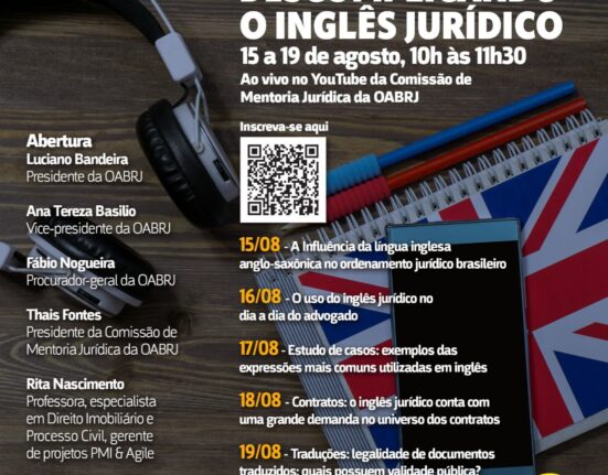 O inglês jurídico Gastronomia