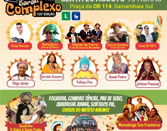 Sarau Complexo retorna após 2 anos, e em ritmo de Festa Agostina, em Samambaia