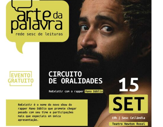 Maior circuito literário do país é realizado na próxima quinta-feira (15), no Sesc Ceilândia Música