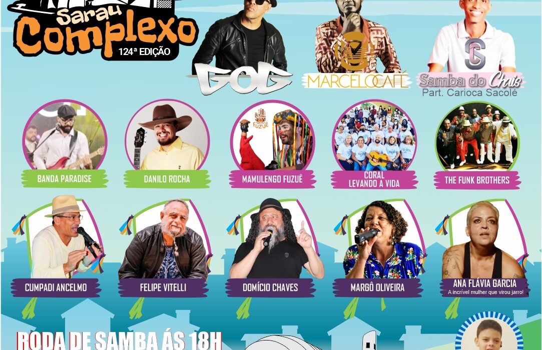 Sarau Complexo: Celebra à cultura do Distrito Federal nesta sexta Cultura