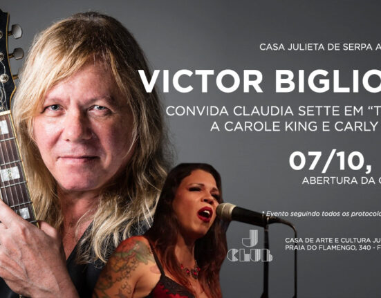Victor Biglione e Claudia Sette, na Julieta de Serpa Colunismo Social