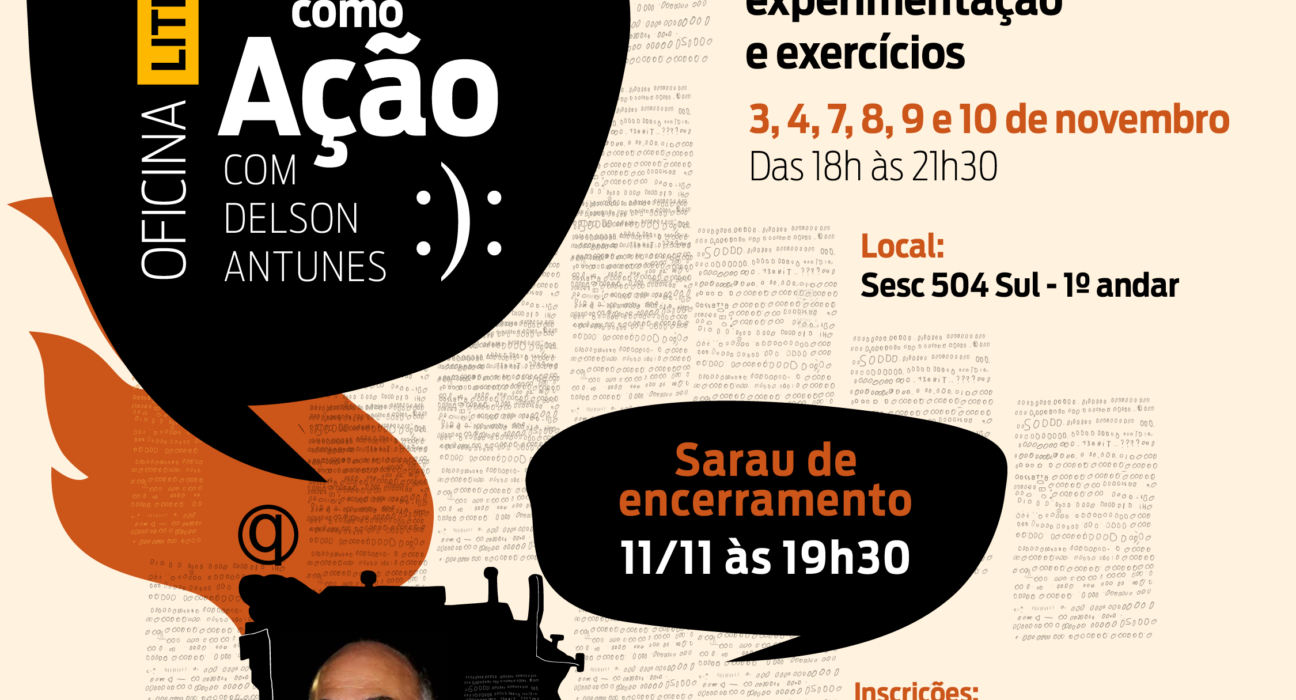 Sesc-DF promove oficina literária com imersão no universo da palavra, de 7 a 10/11 Cultura