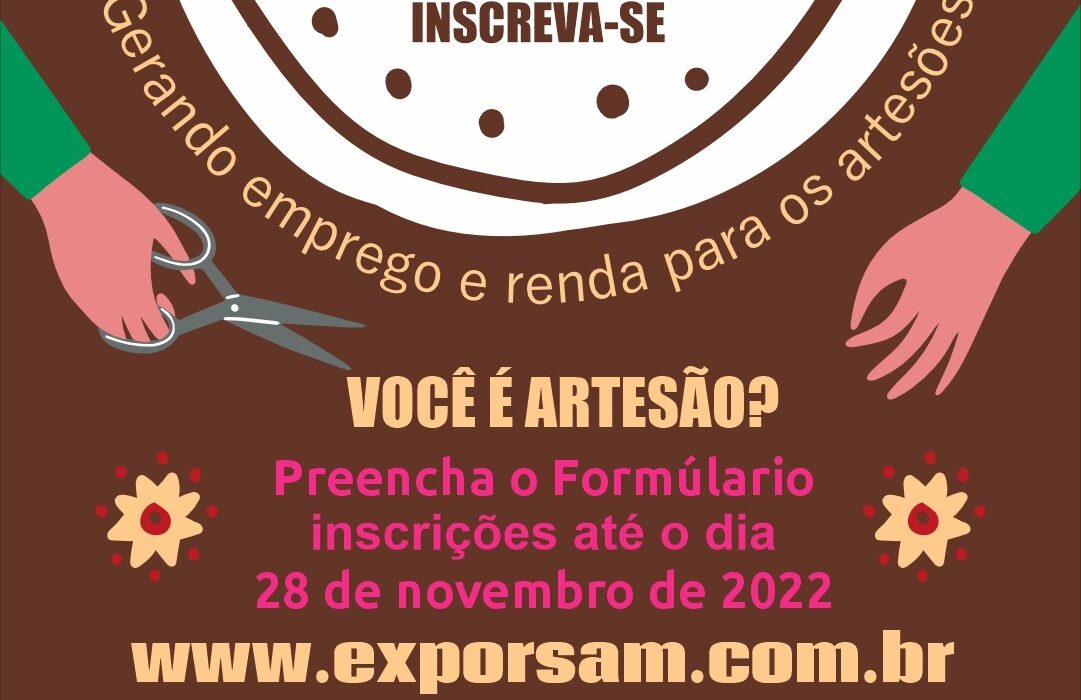 Exporsam: feira livre do artesanato abre inscrições para Artesãos locais Educação