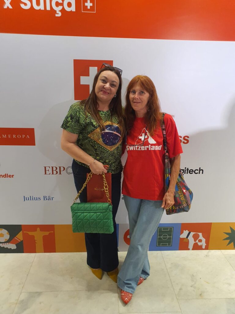 Partida entre Brasil e Suíça reúne torcedores na embaixada Internacional