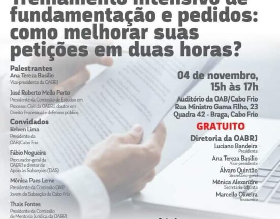 Treinamento Intensivo de fundamentação e pedidos Colunismo Social