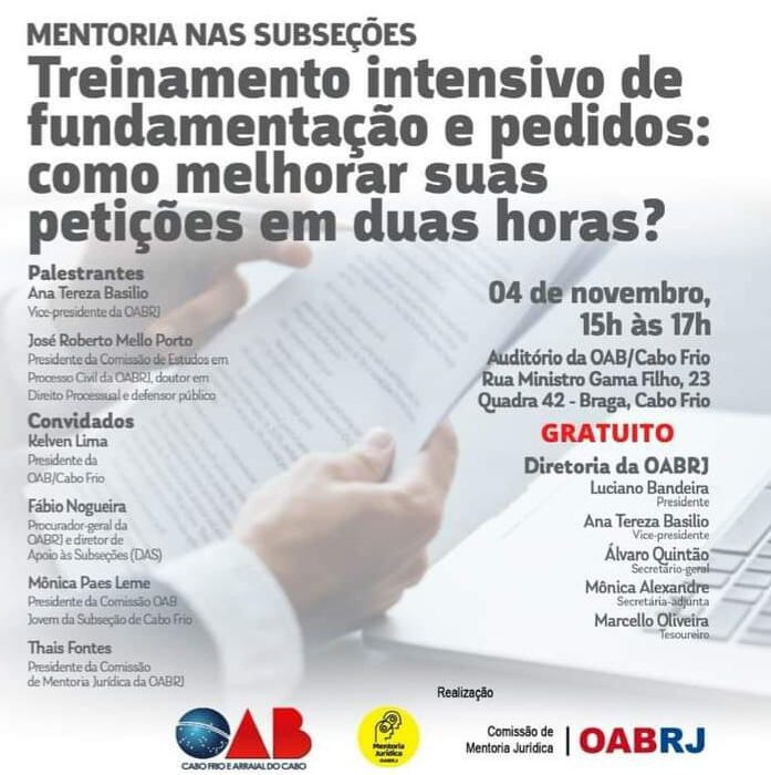 Treinamento Intensivo de fundamentação e pedidos Eventos