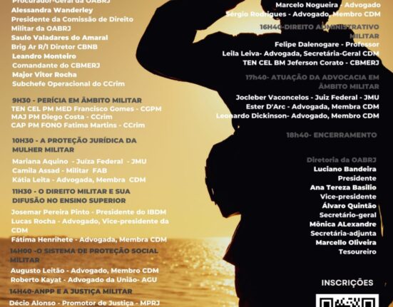 Simpósio de Direito Militar com OAB-RJ Colunismo Social