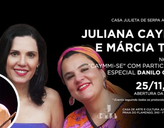 Juliana Caymmi e Márcia Tauil na Julieta de Serpa Colunismo Social